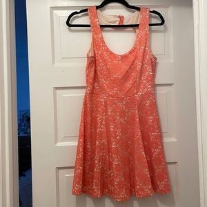 Lacy pink dress